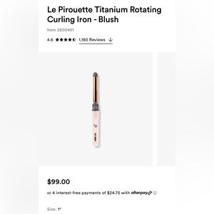 L’anage rotating curling iron. 1”